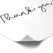 Leraar vingerafdrukken met hand getekende boom: "H Poster (Hoek)