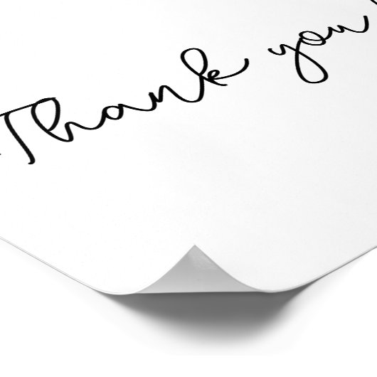 Leraar vingerafdrukken met hand getekende boom: "H Poster (Hoek)