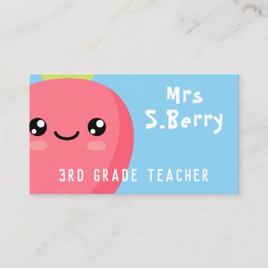 leraar visitekaartje (Voorkant)