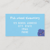 leraar visitekaartje (Achterkant)