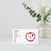 leraar visitekaartje (Staand voorkant)