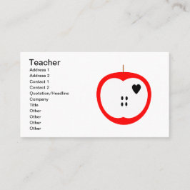 leraar visitekaartje