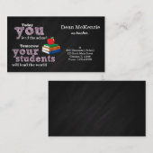 leraar visitekaartje (Voorkant / Achterkant)