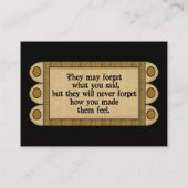 Leraar Visitekaartje door SRF (Achterkant)