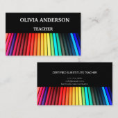 leraar | Visitekaartjes met gesprekspartners (Voorkant / Achterkant)