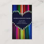 leraar | Visitekaartjes met gesprekspartners (Achterkant)