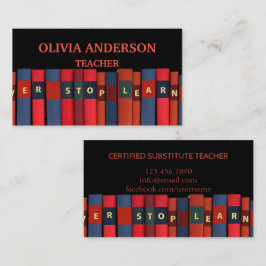 leraar | Visitekaartjes met gesprekspartners