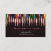 leraar | Visitekaartjes met gesprekspartners (Achterkant)