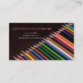 leraar | Visitekaartjes met gesprekspartners (Achterkant)