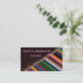 leraar | Visitekaartjes met gesprekspartners (Staand voorkant)