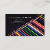 leraar | Visitekaartjes met gesprekspartners (Achterkant)