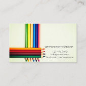 leraar | Visitekaartjes met gesprekspartners (Achterkant)