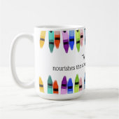 Leraar voedt een zielskind voor het leven van Cray Koffiemok (Links)