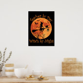 Leraar voor dag-heks van Night Funny Halloween Poster (Keuken)
