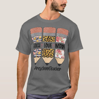 Leraar voor de kleuterschool Terug naar school Tea T-shirt