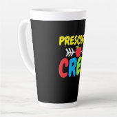 Leraar voor de voorschoolse bemanning latte mok (Linkerhoek)