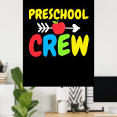 Leraar voor de voorschoolse bemanning poster (Thuiskantoor)