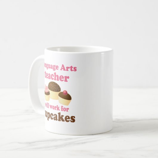 Leraar voor grappenmakerij koffiemok (Voorkant links)