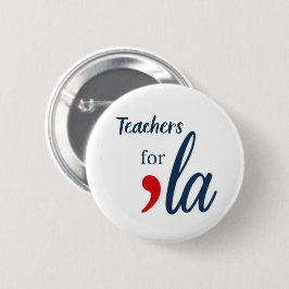Leraar voor 'la Kamala Harris. witte cirkel Ronde Button 5,7 Cm