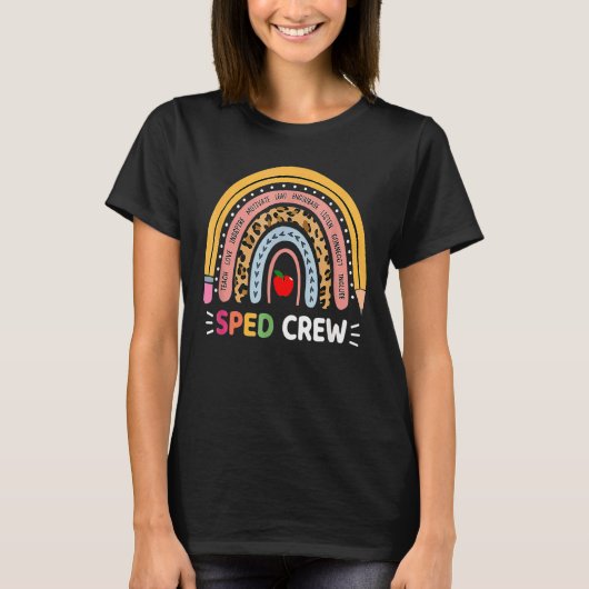 Leraar voor speciale opleiding Sped Crew Boho Rain T-shirt (Voorkant)