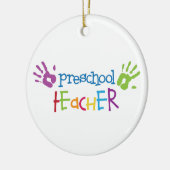 Leraar voorschool keramisch ornament (Links)