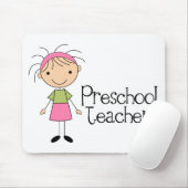 Leraar voorschool muismat (Met muis)