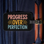 Leraar Vooruitgang Over Perfectie Terug naar Schoo Bagagelabel<br><div class="desc">Leraar Vooruitgang Over Perfectie Terug naar School</div>