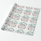 Leraar Vrede Liefde Vreugde Kerstmis Cadeaupapier (Uitgerold)