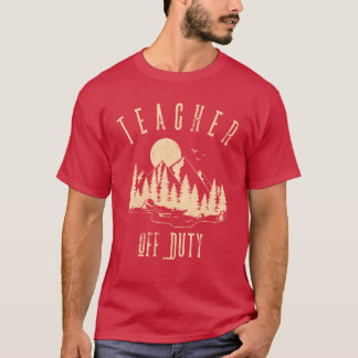 Leraar Vrij Leraar Kampeer vrienden T-shirt