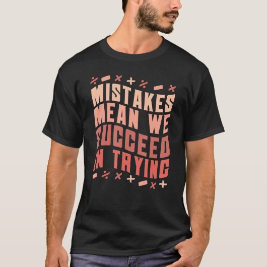 leraar vrouwen positieve groei mindset terug naar t-shirt (Voorkant)