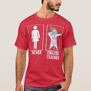 Leraar vs Engels leraar 1 T-shirt