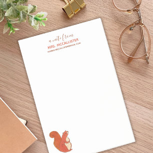 Leraar-waardebepaling Cute Squirrel Herinder Post-it® Notes