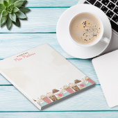 Leraar waardering Apple koffie gepersonaliseerd Notitieblok