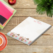 Leraar waardering Apple koffie gepersonaliseerd Notitieblok