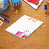 Leraar waardering Apple potlood papier geruit Notitieblok