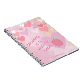 Leraar Waardering Bedankt Apple Hart Monogram Notitieboek (Rechterzijde)