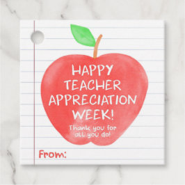 Leraar Waardering Bedankt Apple Label