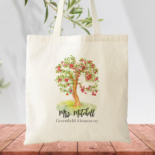 Leraar Waardering Bedankt Moderne Waterverf Tote Bag