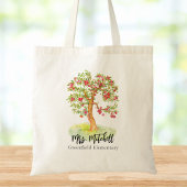 Leraar Waardering Bedankt Moderne Waterverf Tote Bag