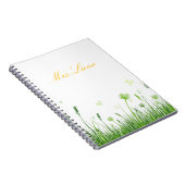 Leraar waardering Boho Bloemen Notitieboek (Rechterzijde)