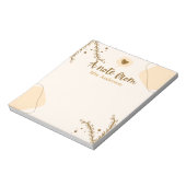 Leraar waardering Boho botanische douane Notitieblok (Linkerzijde)