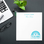 Leraar waardering Boho Rainbow Notitieblok