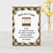 Leraar Waardering Camping Classroom Thema Smore Kaart (Gele Bloem)