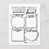 Leraar waardering dank u kleurstof feestdagenkaart (Voorkant)