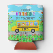 Leraar waardering dank u | Leuke busdieren Blikjeskoeler (Achterkant)