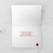 Leraar waardering dank u | Leuke busdieren Kaart (Binnen)