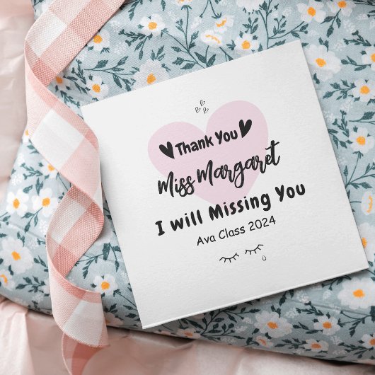 Leraar waardering Dank u School Custom Bedankjes Labels