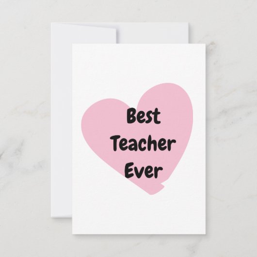 Leraar waardering Dank u School Custom Bedankkaart (Achterkant)