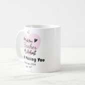 Leraar waardering Dank u School Custom Koffiemok (Voorkant links)