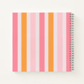 Leraar waardering gepersonaliseerd met naam retro notitieboek (Achterkant)